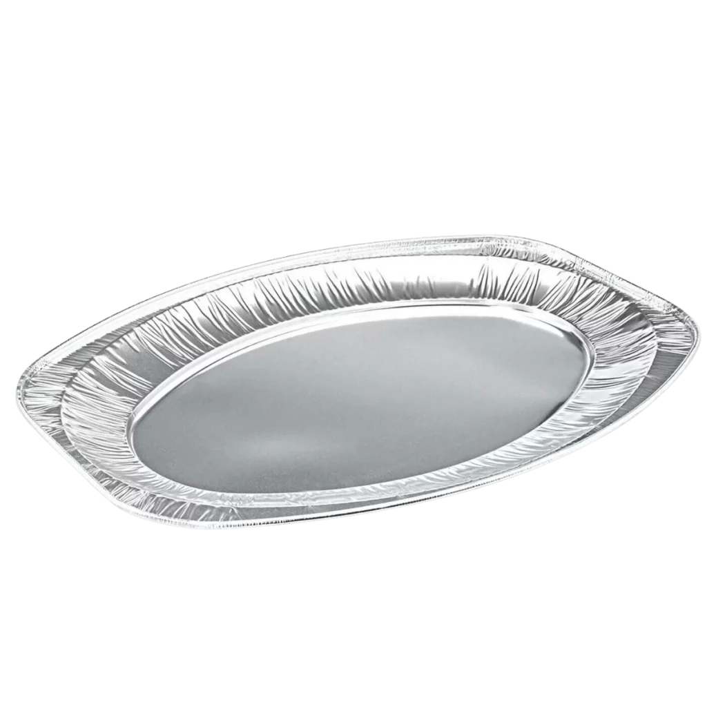 Alu. Cateringschalen oval Ø55cm 10Stk.