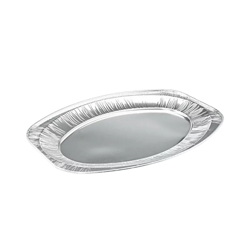 Alu. Cateringschalen oval Ø45cm 10Stk.