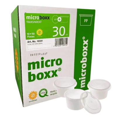 Microboxx Buttertöpfchen + Deckel rund 30CC 500 Stk.