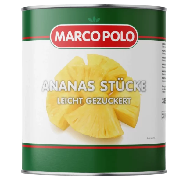 MarcoPolo Ananasstücke leicht gezuckert 3100ml