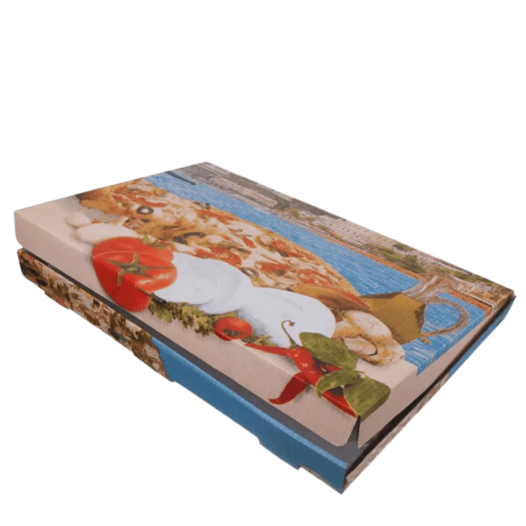 Pizzakarton 40x60x5cm Full-Color 50Stk. Kraft