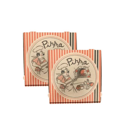 Pizzakarton 22x22x4,2cm braun 100Stk. Kraft