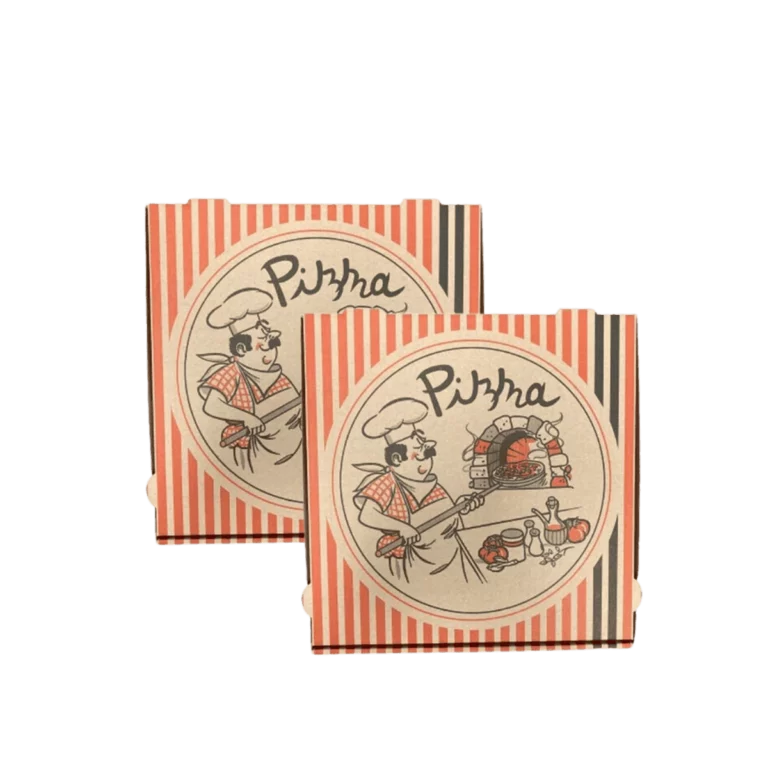 Pizzakarton 22x22x4,2cm braun 100Stk. Kraft