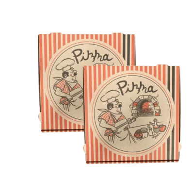 Pizzakarton 33x33x4,2cm braun 100Stk. Kraft
