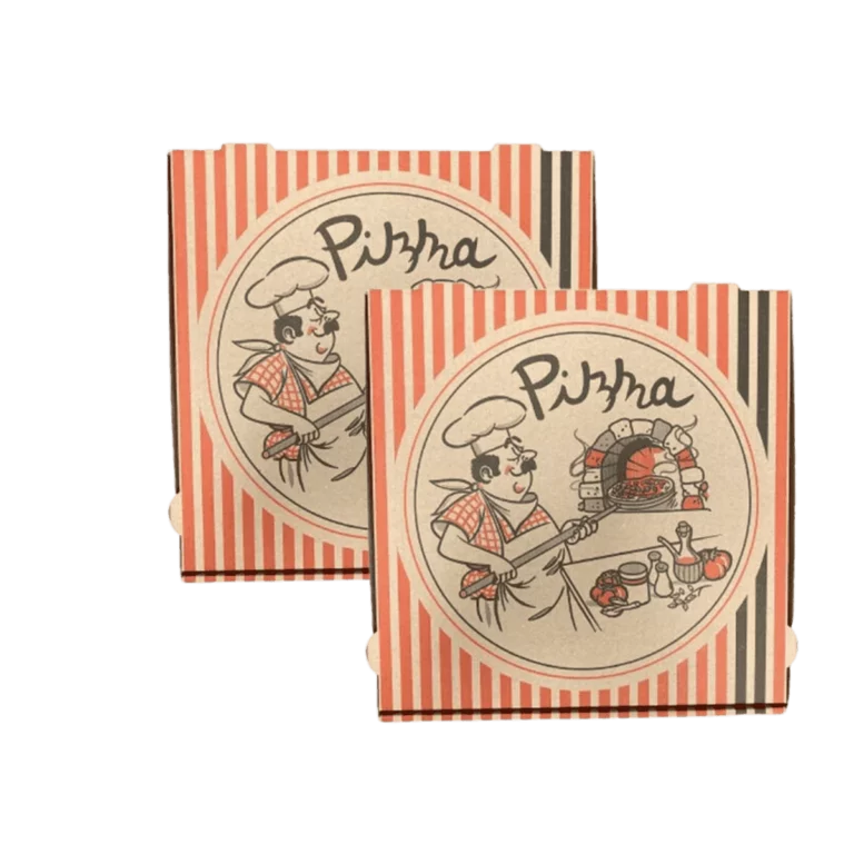 Pizzakarton 32x32x4,2cm braun 100Stk. Kraft