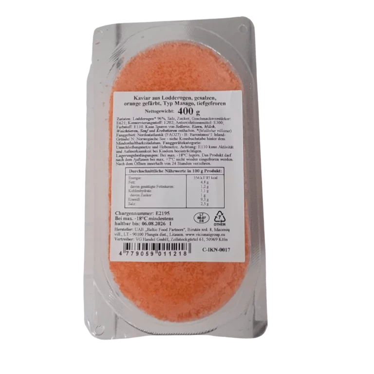 Vici Kaviar Masago gesalzen orange 400g TK