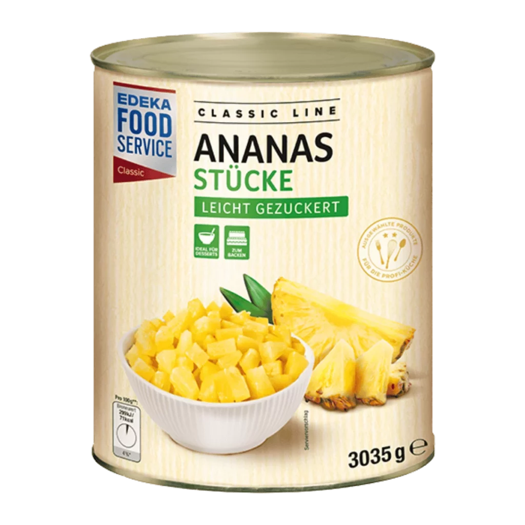 EFS Ananasstücke leicht gezuckert 3035ml