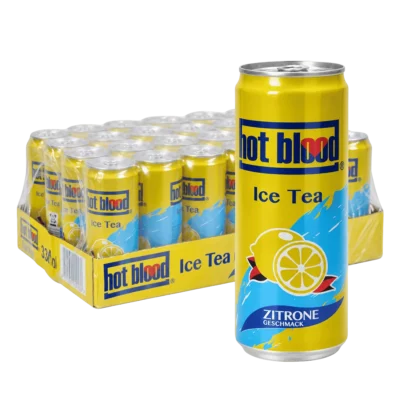 Hot Blood Eistee Zitrone Dose 24x0,33L