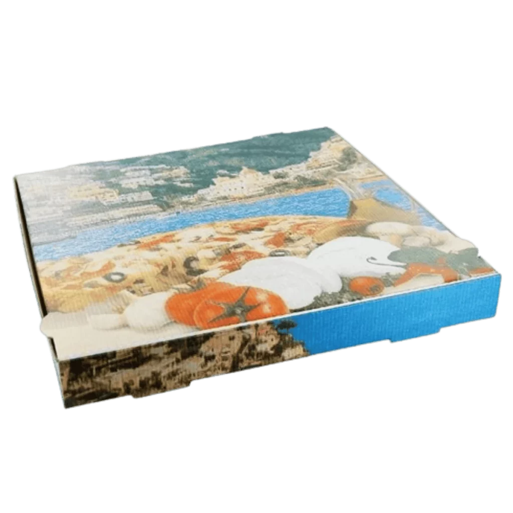 Pizzakarton Full-Color Kraft 40x40x5cm 50Stk.