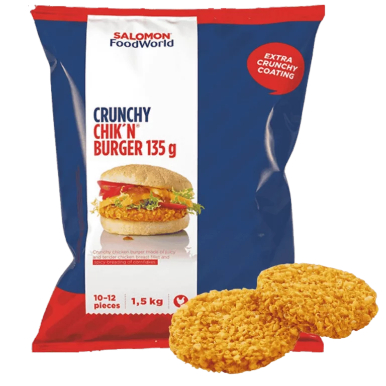 Salomon Crunchy Chickenburger 135g 1,5Kg